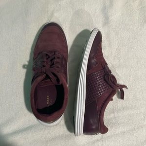 Cole Haan grand os suede and leather accent sneakers
